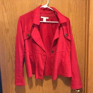 Pink/red casual blazer